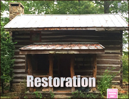 Historic Log Cabin Restoration  Clay, Alabama